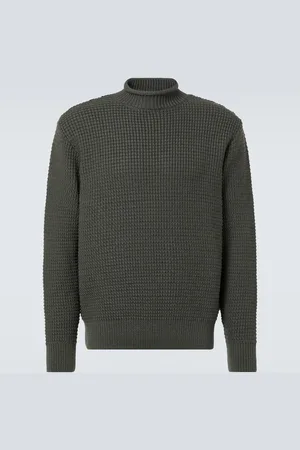 Sunspel Fisherman waffle-knit wool sweater