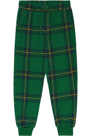 Mini Rodini Checked cotton sweatpants