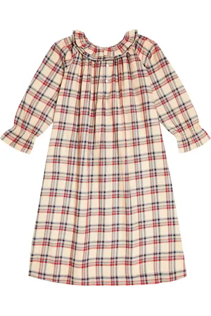 BONPOINT Blessing checked cotton pajamas