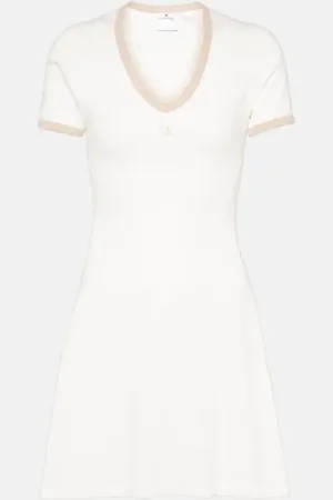 Courrèges CourrÃ¨ges Logo cotton minidress