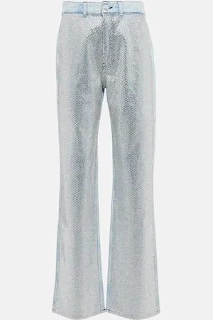 Frame Le Jane embellished high-rise jeans