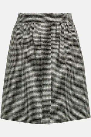 Max Mara Toano houndstooth wool miniskirt