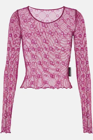 Marine Serre Moonagram mesh top