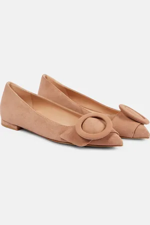 Gianvito Rossi Suede ballet flats