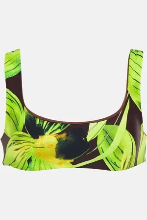 Louisa Ballou Scoop printed bikini top