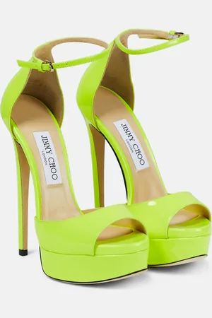 Jimmy Choo Max 150 patent leather platform sandals
