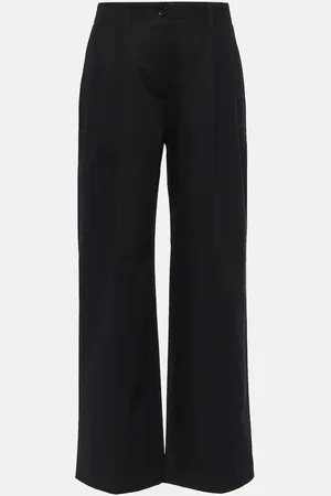 Totême Cotton twill wide-leg pants