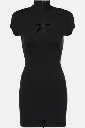 MUGLER Star cutout minidress
