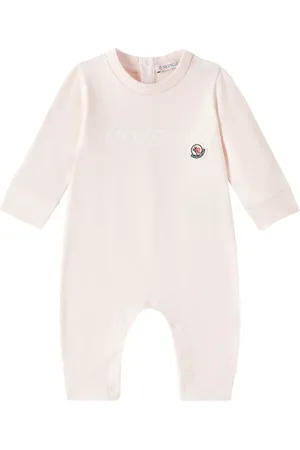 Moncler Baby Tutina logo cotton-blend onesie