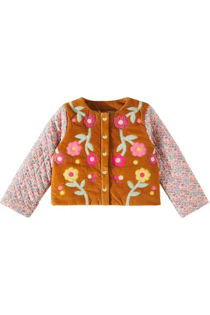 Louise Misha Floral cotton corduroy jacket