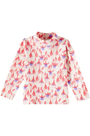 Mini Rodini Fuchsia cotton-blend top