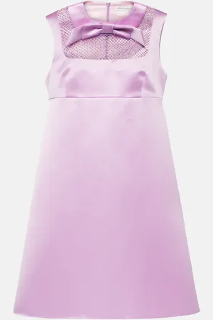Nina Ricci Duchess embellished satin minidress