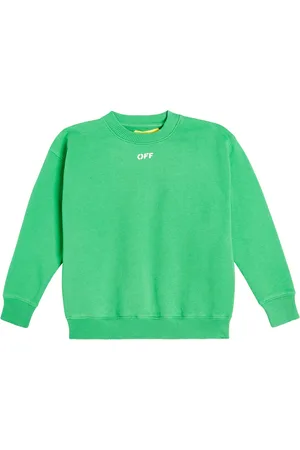 OFF-WHITE Logo printed cotton sweatshirt
