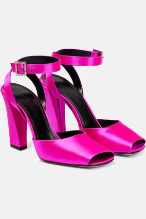 Victoria Beckham Embellished satin sandals