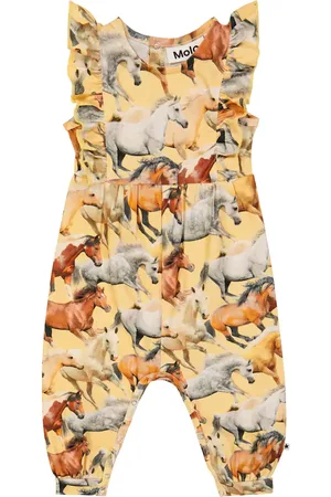 Molo Baby Fallon printed cotton-blend playsuit