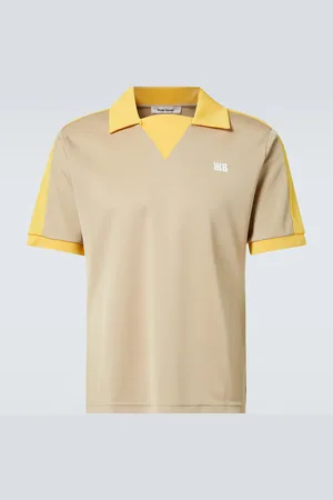 WALES BONNER Logo colorblocked polo shirt