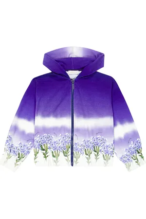 MONNALISA Printed cotton-blend hoodie