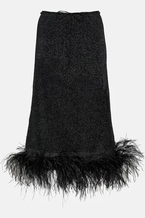 Oseree OsÃ©ree LumiÃ¨re Plumage midi skirt