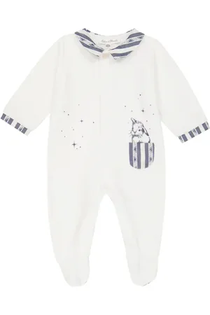 Tartine Et Chocolat Baby printed velvet onesie