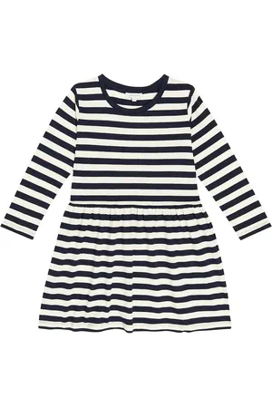 Liewood Lima striped cotton jersey dress