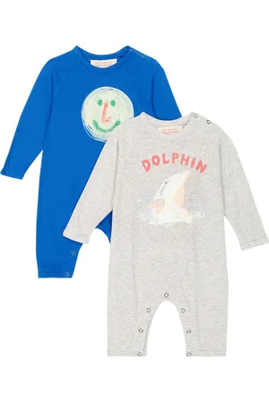 The Animals Observatory Baby Owl set of two onesies
