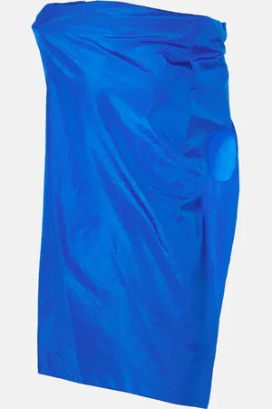 The Row Aria draped silk taffeta top