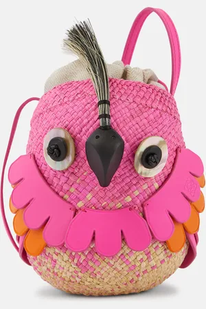 Loewe Bird Mini raffia crossbody bag