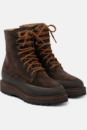 Le Monde Beryl Le Monde BÃ©ryl Dolomite suede lace-up boots