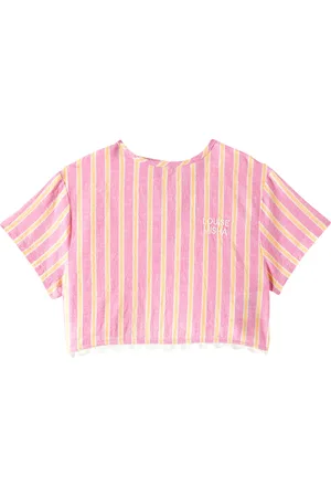 Louise Misha Kalistee striped cotton and linen top