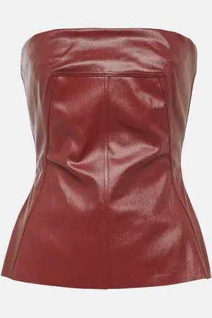 Rick Owens Coated denim corset top