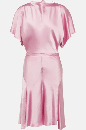 Victoria Beckham Draped satin minidress