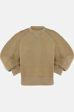 SACAI Cotton-blend jersey top
