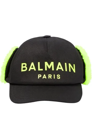 Balmain Teddy-trimmed baseball cap
