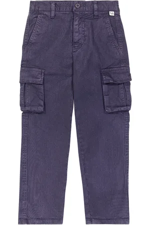 Il gufo Cotton gabardine cargo pants