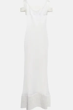 Jacquemus La Robe Camargue V-neck gown
