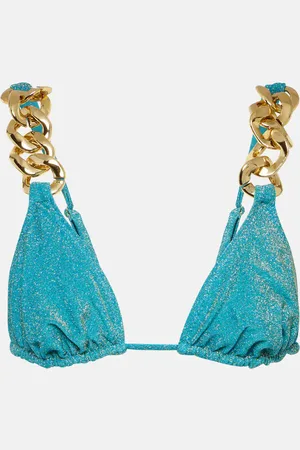 SAME Gold Chain triangle bikini top