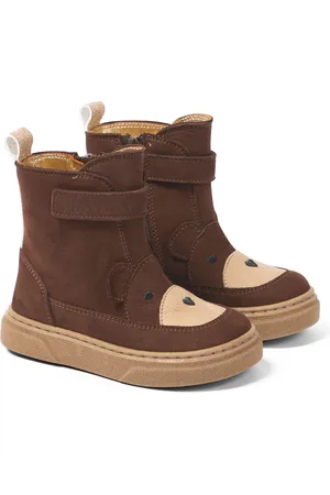 MONNALISA Teddy Bear nubuck leather boots