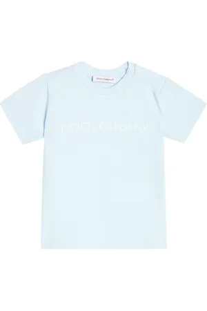 Dolce & Gabbana Baby logo cotton-blend jersey T-shirt