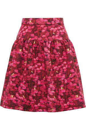 Max Mara Gubbio floral jersey miniskirt