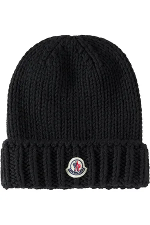 Moncler Logo ribbed-knit wool beanie