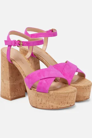 Gianvito Rossi Bebe suede platform sandals