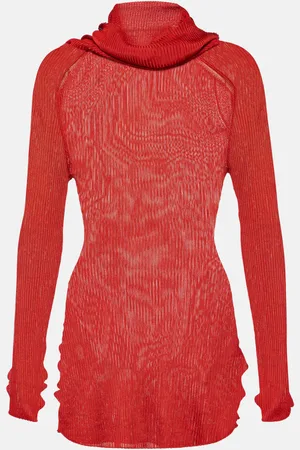Victoria Beckham Ribbed-knit turtleneck top