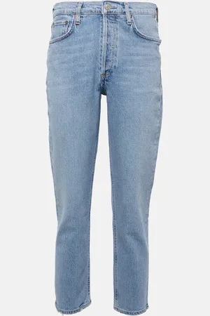 AGOLDE Riley high-rise cropped slim jeans