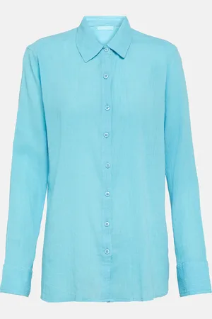 Melissa Odabash Tina cotton gauze shirt