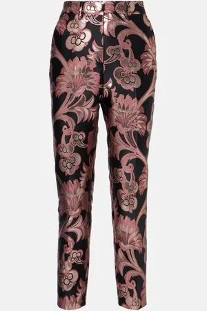 Etro Floral jacquard suit pants
