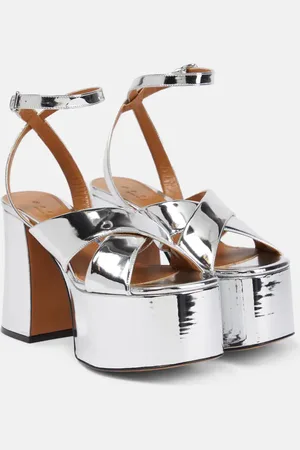 Marni Mirrored leather platform sandals