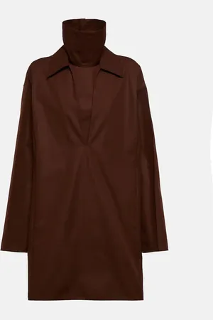 Jil Sander Layered cotton minidress