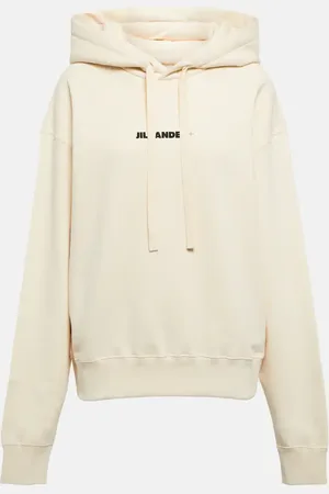 Jil Sander Logo cotton jersey hoodie