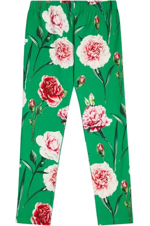 Dolce & Gabbana Floral cotton-blend leggings
