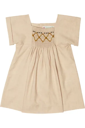 BONPOINT Baby Pais cotton and wool dress